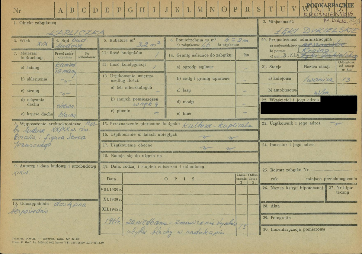 KZ - Karta zielona, skan nr 1