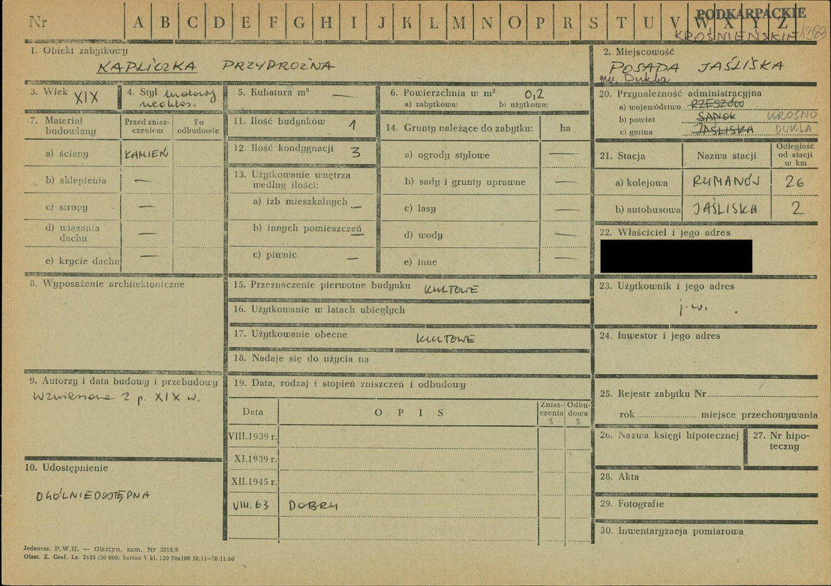 KZ - Karta zielona, skan nr 1