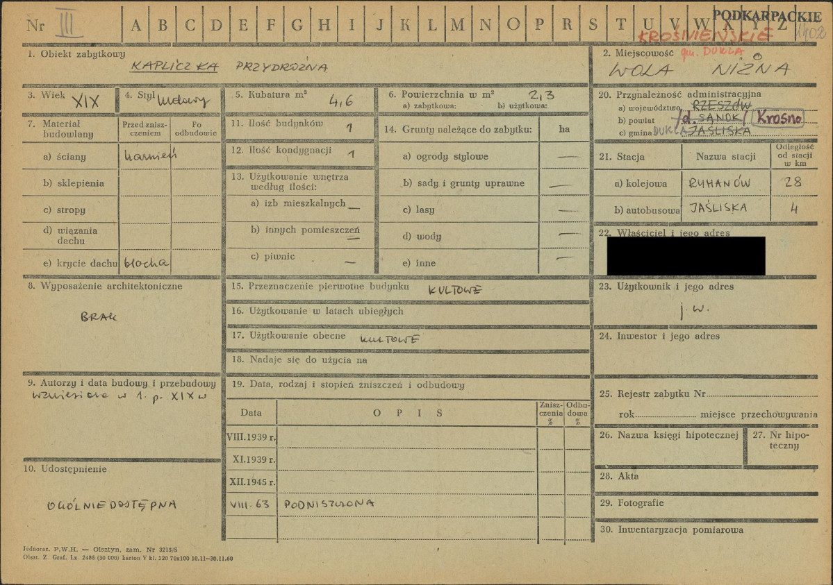 KZ - Karta zielona, skan nr 1