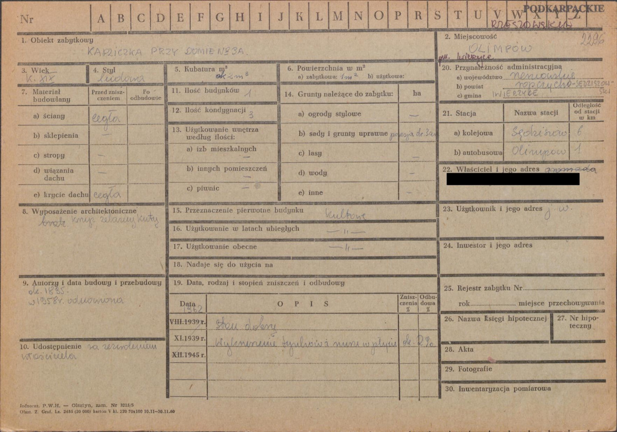 KZ - Karta zielona, skan nr 1