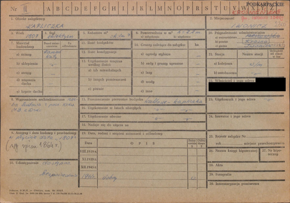 KZ - Karta zielona, skan nr 1