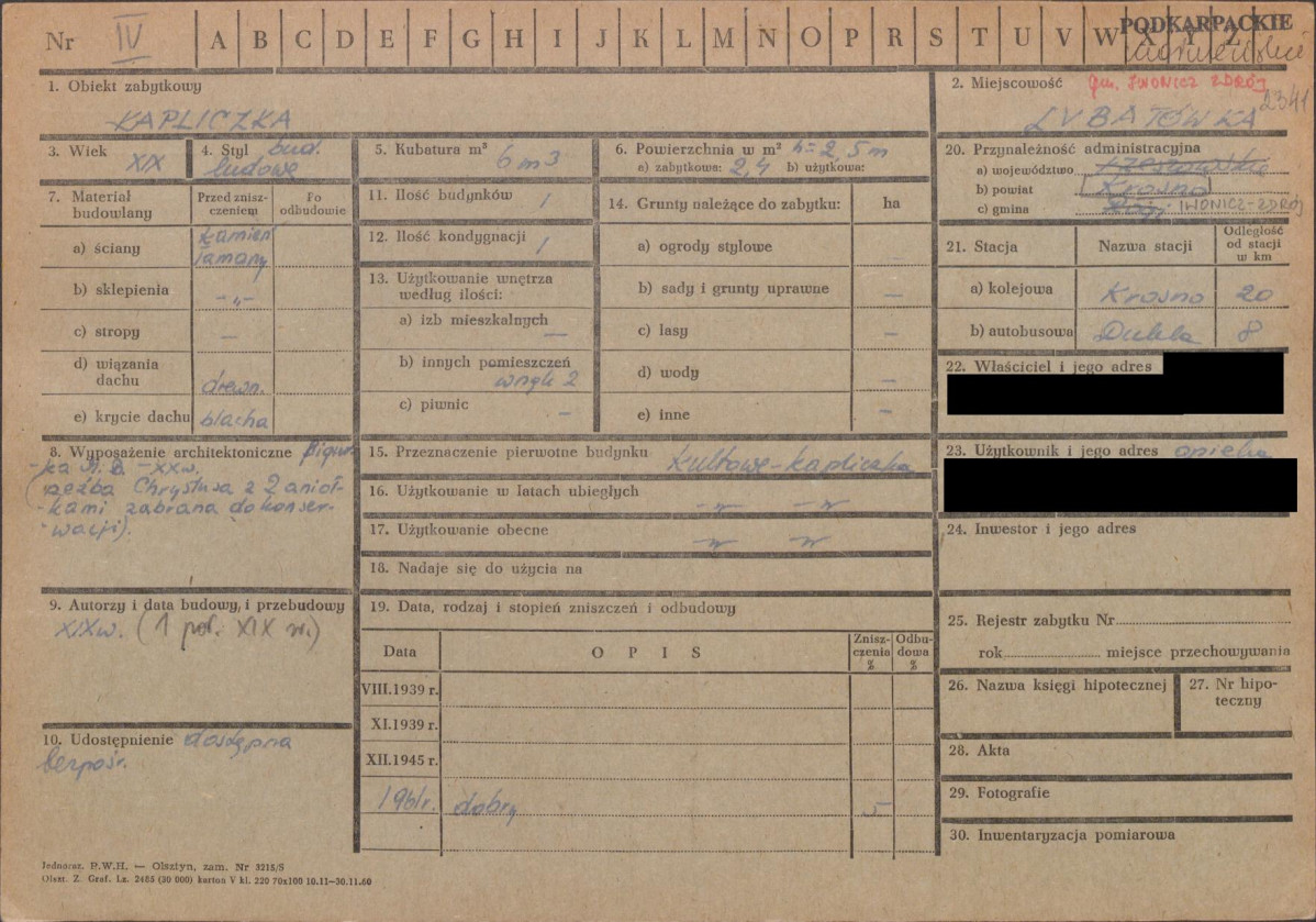 KZ - Karta zielona, skan nr 1