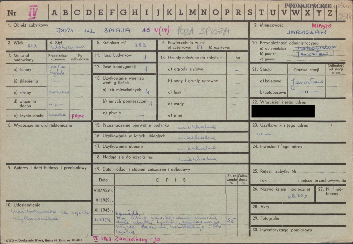 KZ - Karta zielona, skan nr 1