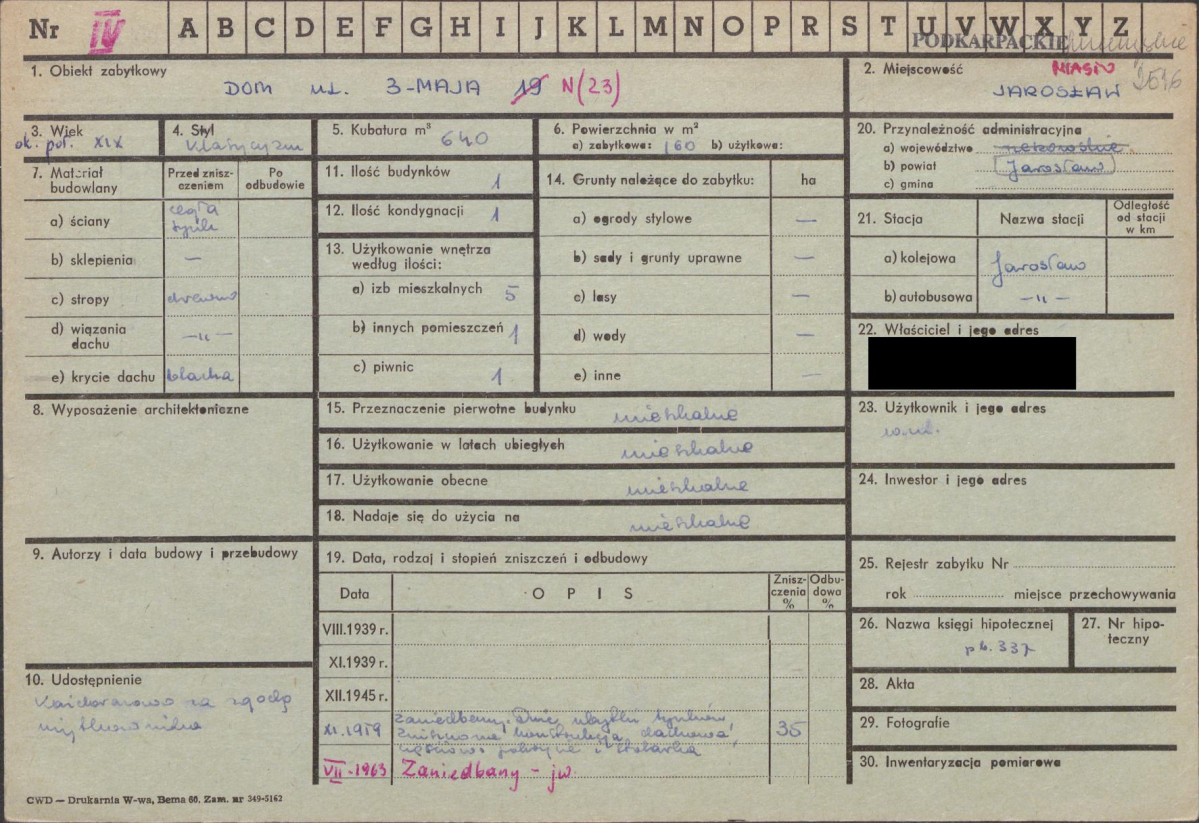 KZ - Karta zielona, skan nr 1