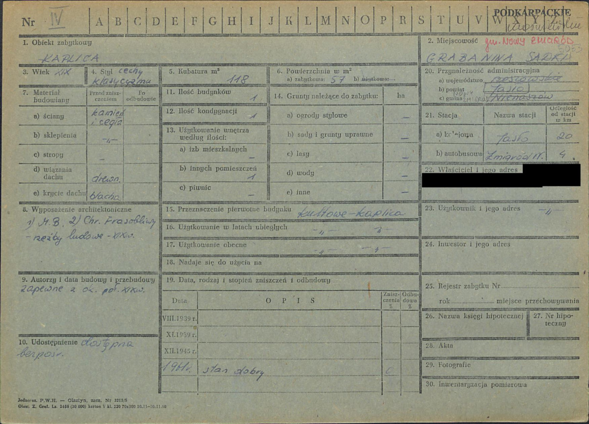 KZ - Karta zielona, skan nr 1