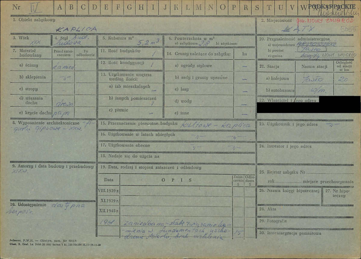 KZ - Karta zielona, skan nr 1