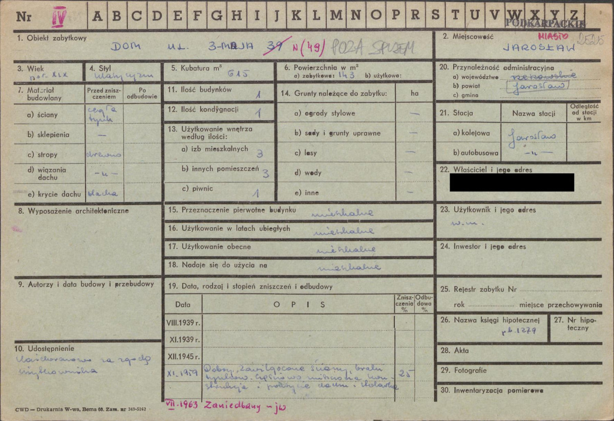 KZ - Karta zielona, skan nr 1
