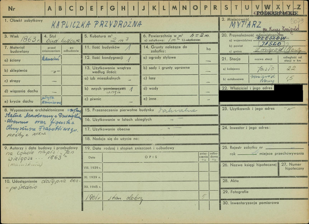 KZ - Karta zielona, skan nr 1