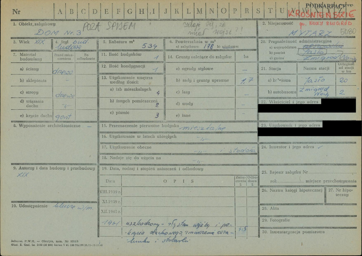 KZ - Karta zielona, skan nr 1