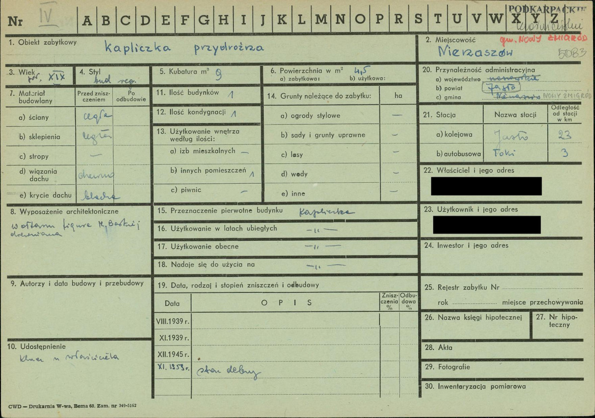 KZ - Karta zielona, skan nr 1