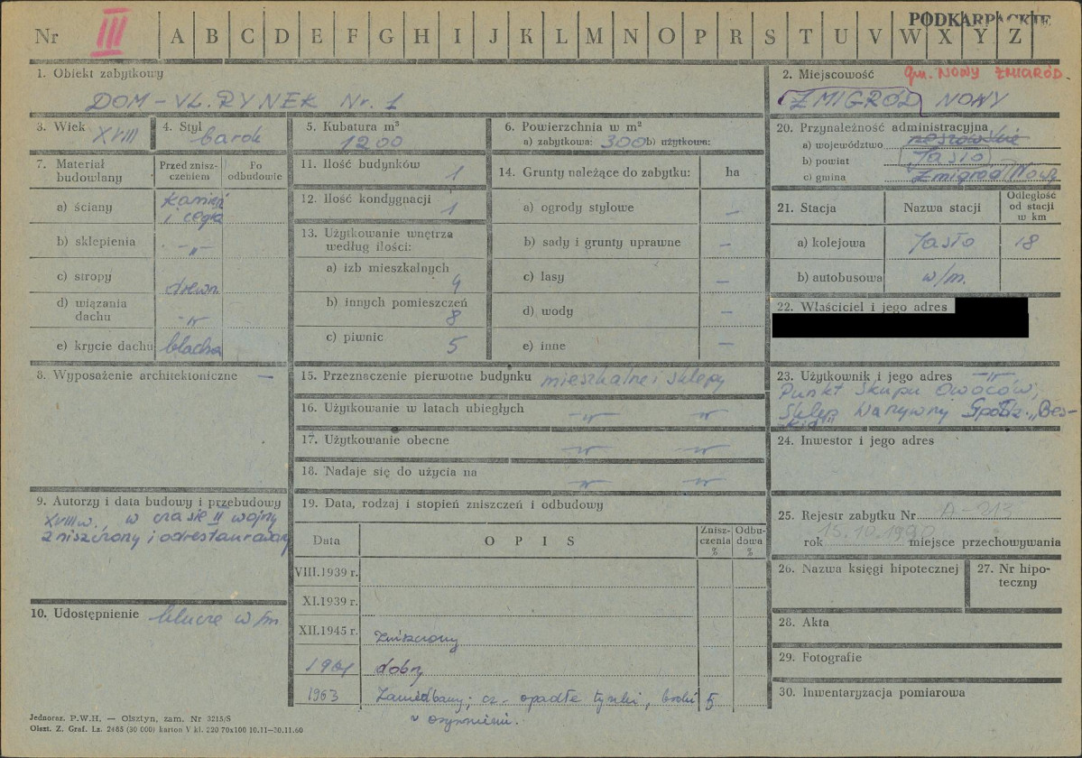 KZ - Karta zielona, skan nr 1