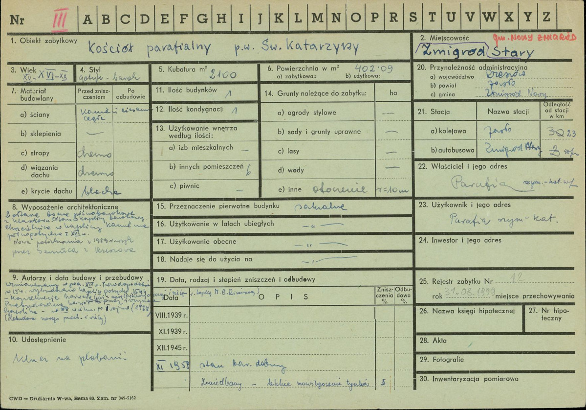 Karta zielona, skan nr 1