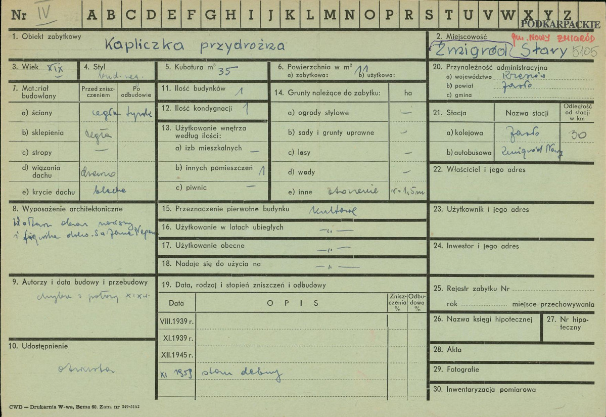 Karta zielona, skan nr 1