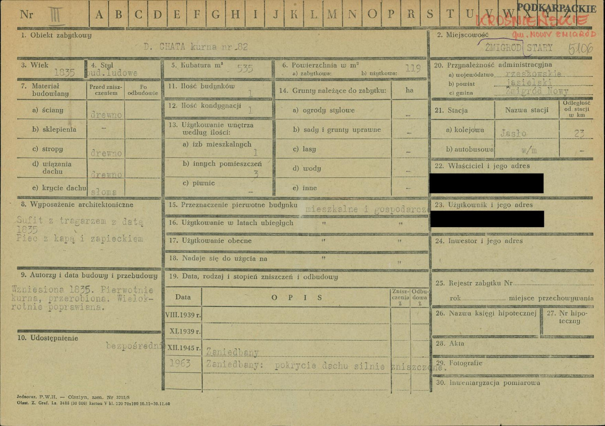 KZ - Karta zielona, skan nr 1