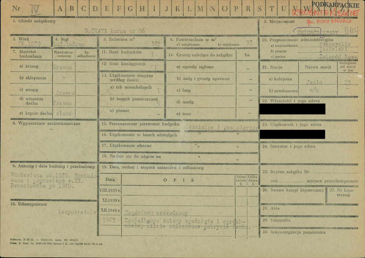 KZ - Karta zielona, skan nr 1