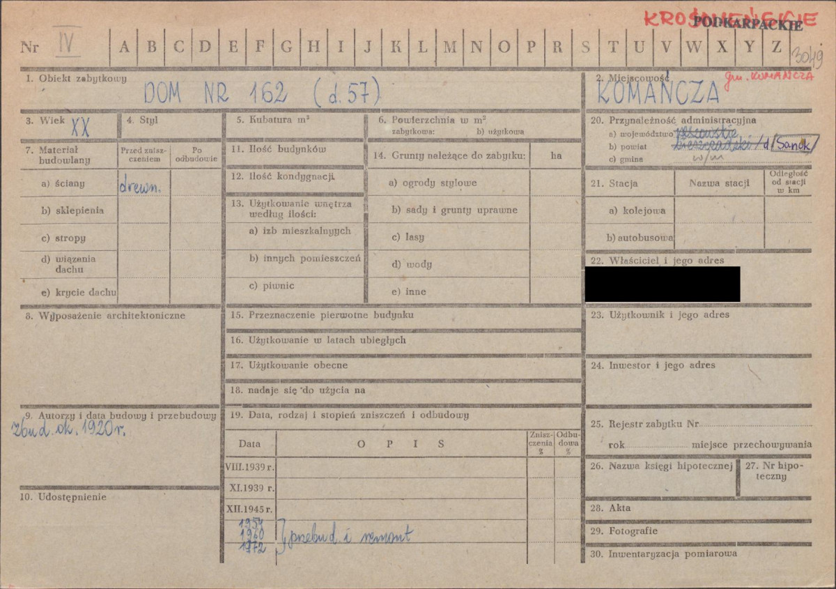 KZ - Karta zielona, skan nr 1