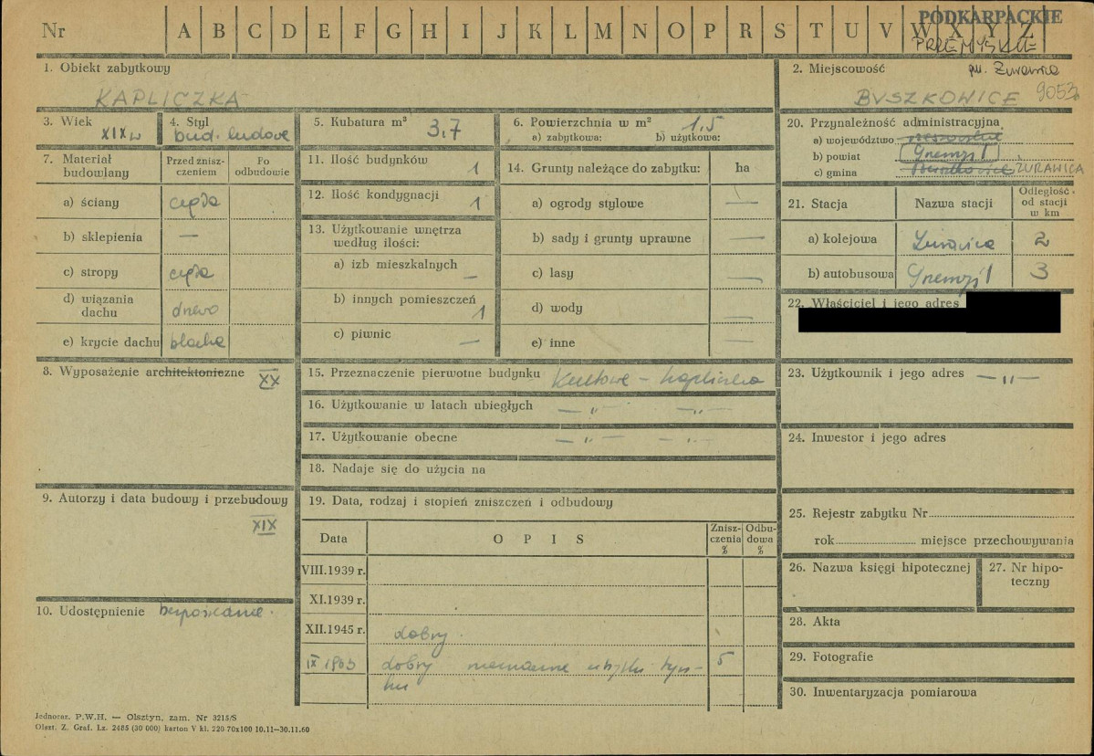 KZ - Karta zielona, skan nr 1