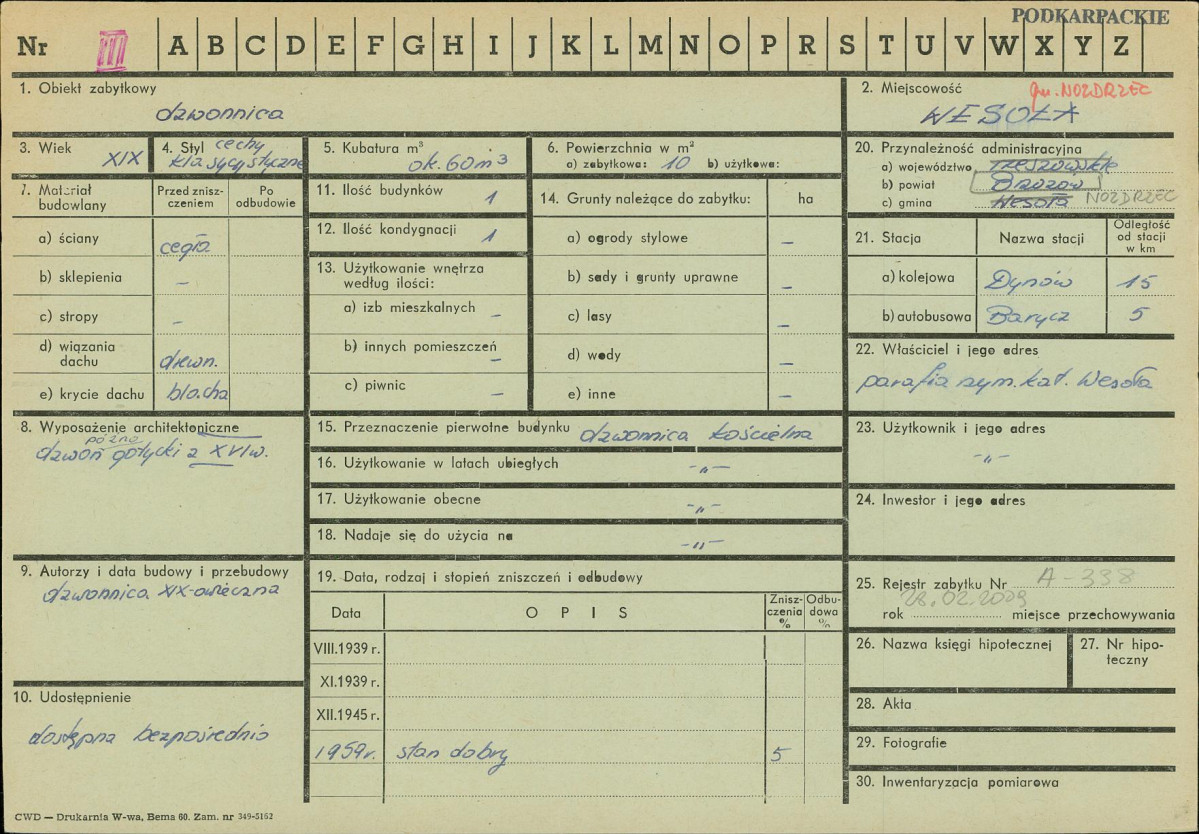 Karta zielona, skan nr 1