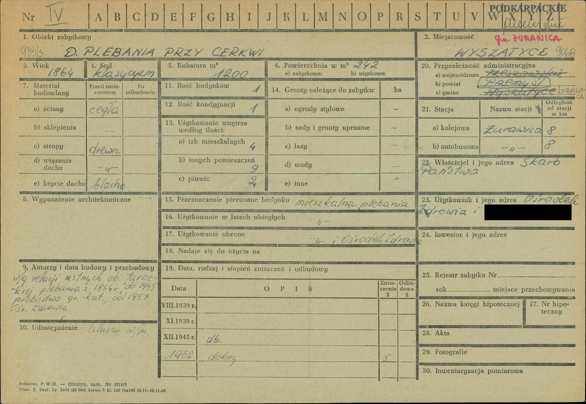 KZ - Karta zielona, skan nr 1