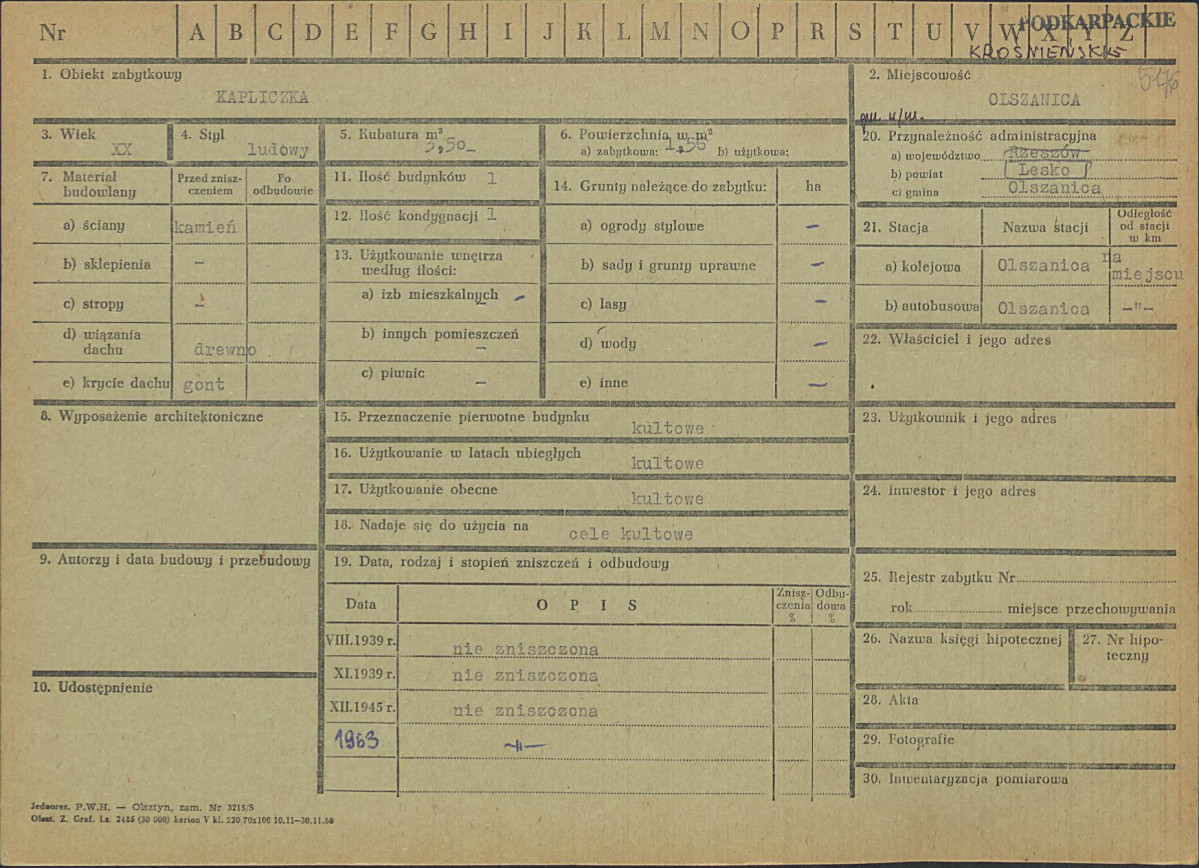 Karta zielona, skan nr 1