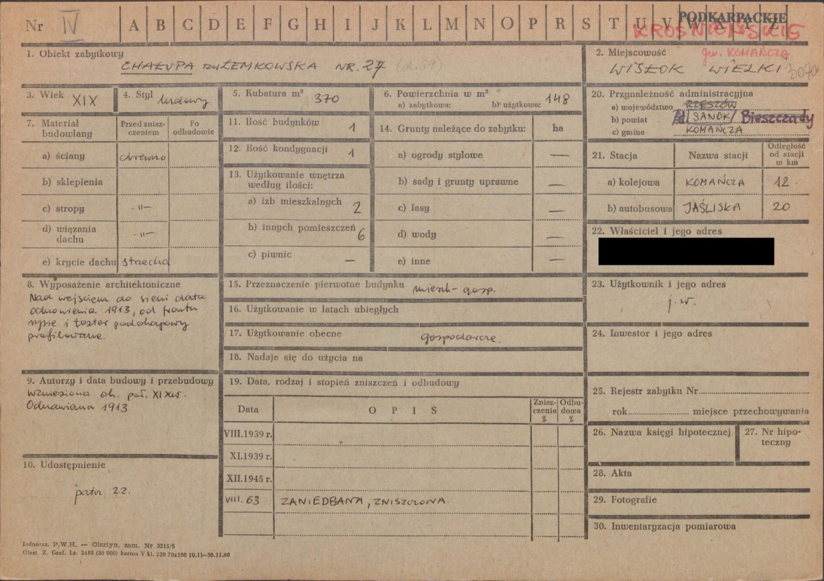 KZ - Karta zielona, skan nr 1