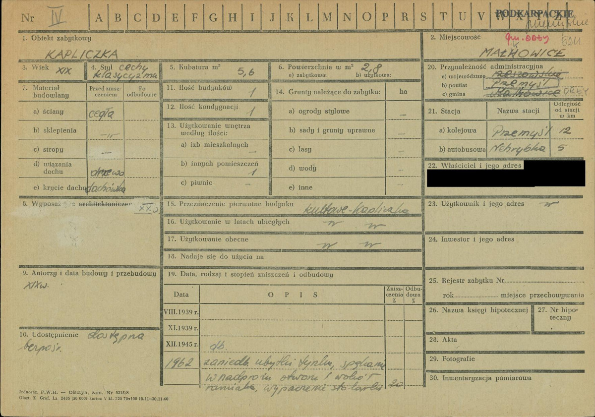 KZ - Karta zielona, skan nr 1