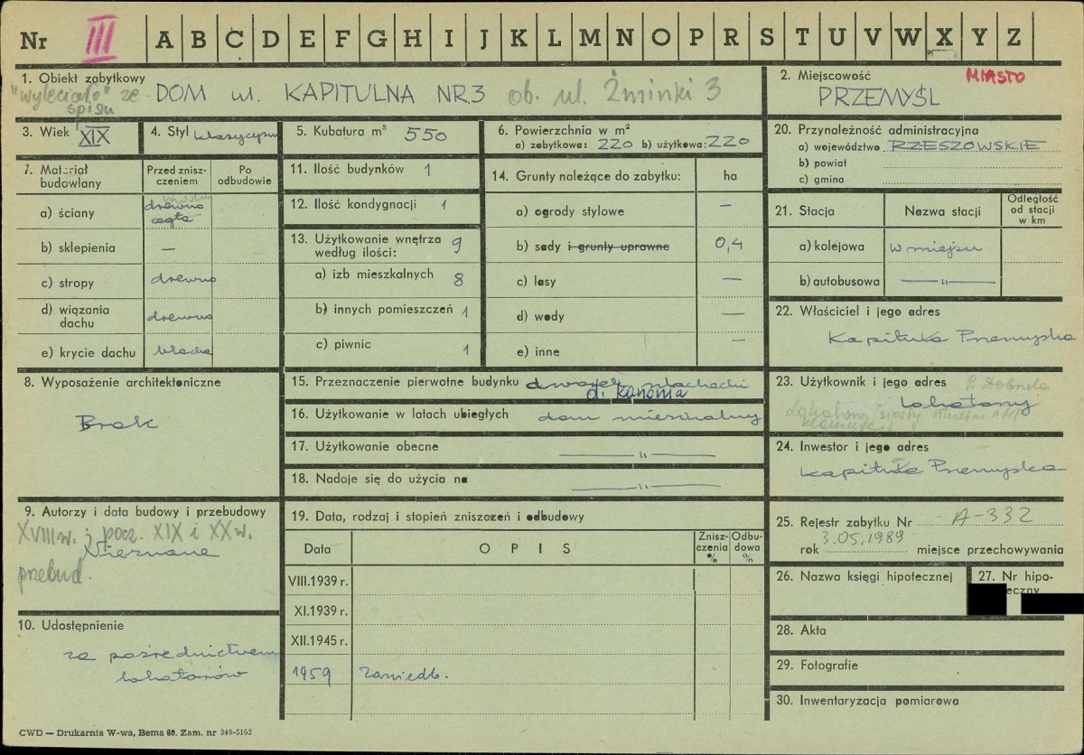 KZ - Karta zielona, skan nr 1