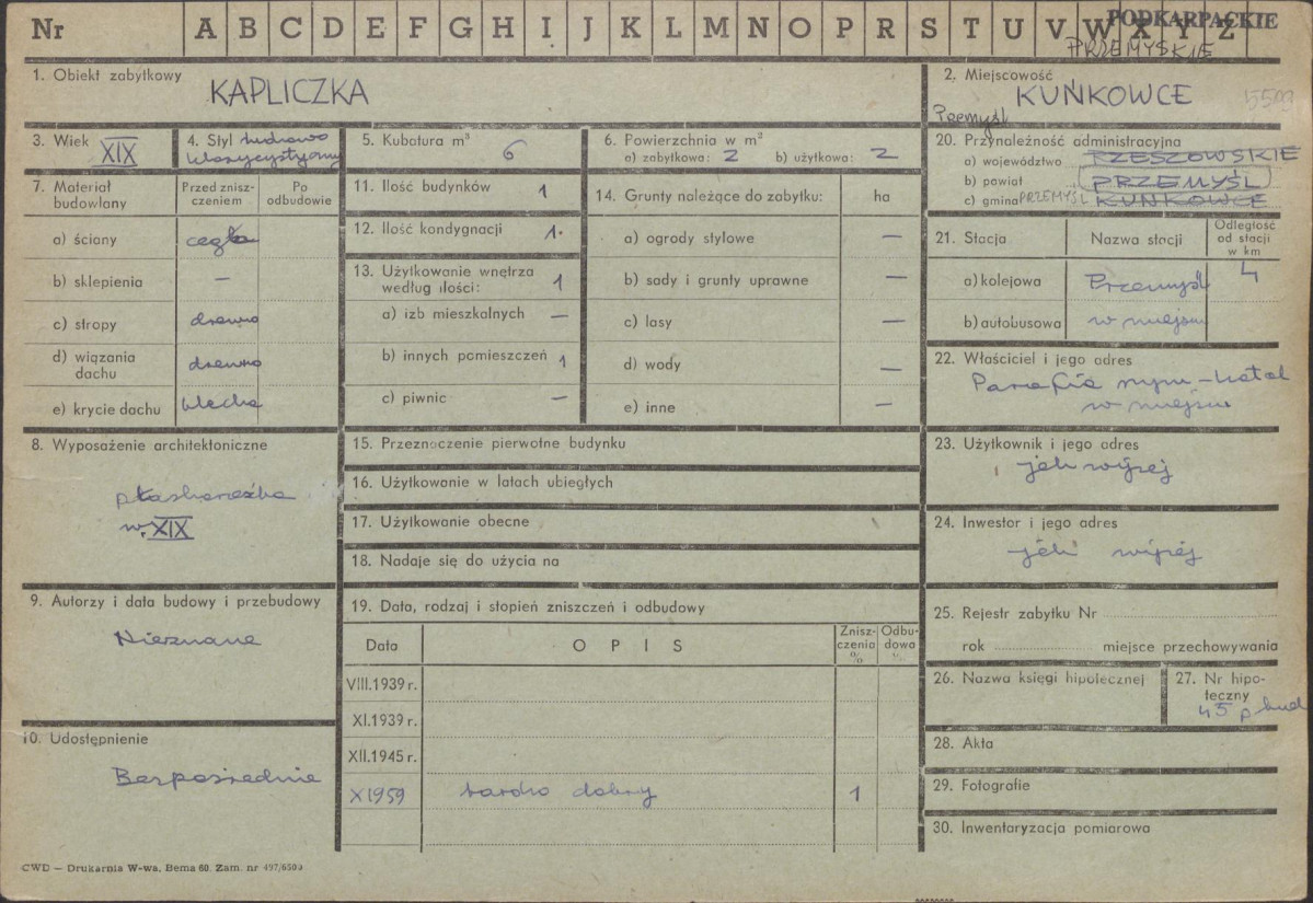 Karta zielona, skan nr 1