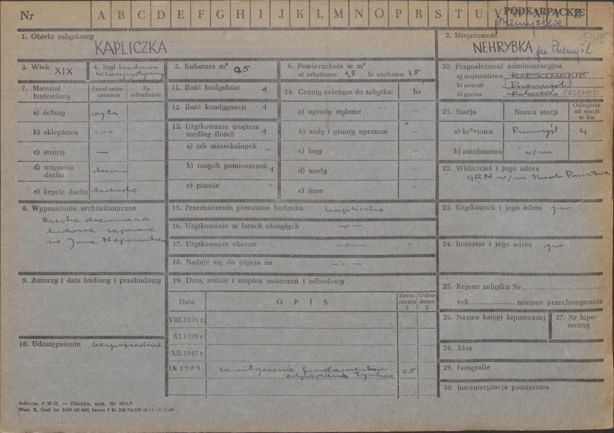 KZ - Karta zielona, skan nr 1