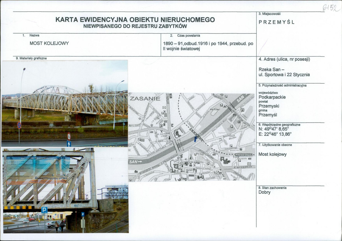 Karta obiektu niewpisanego do rejestru, skan nr 1