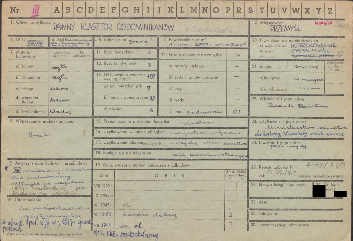 KZ - Karta zielona, skan nr 1