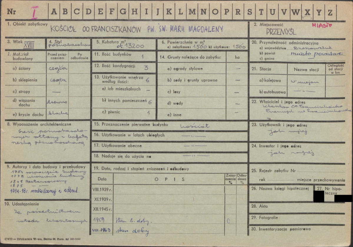 KZ - Karta zielona, skan nr 1