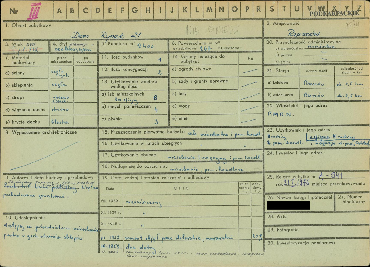 KZ - Karta zielona, skan nr 1