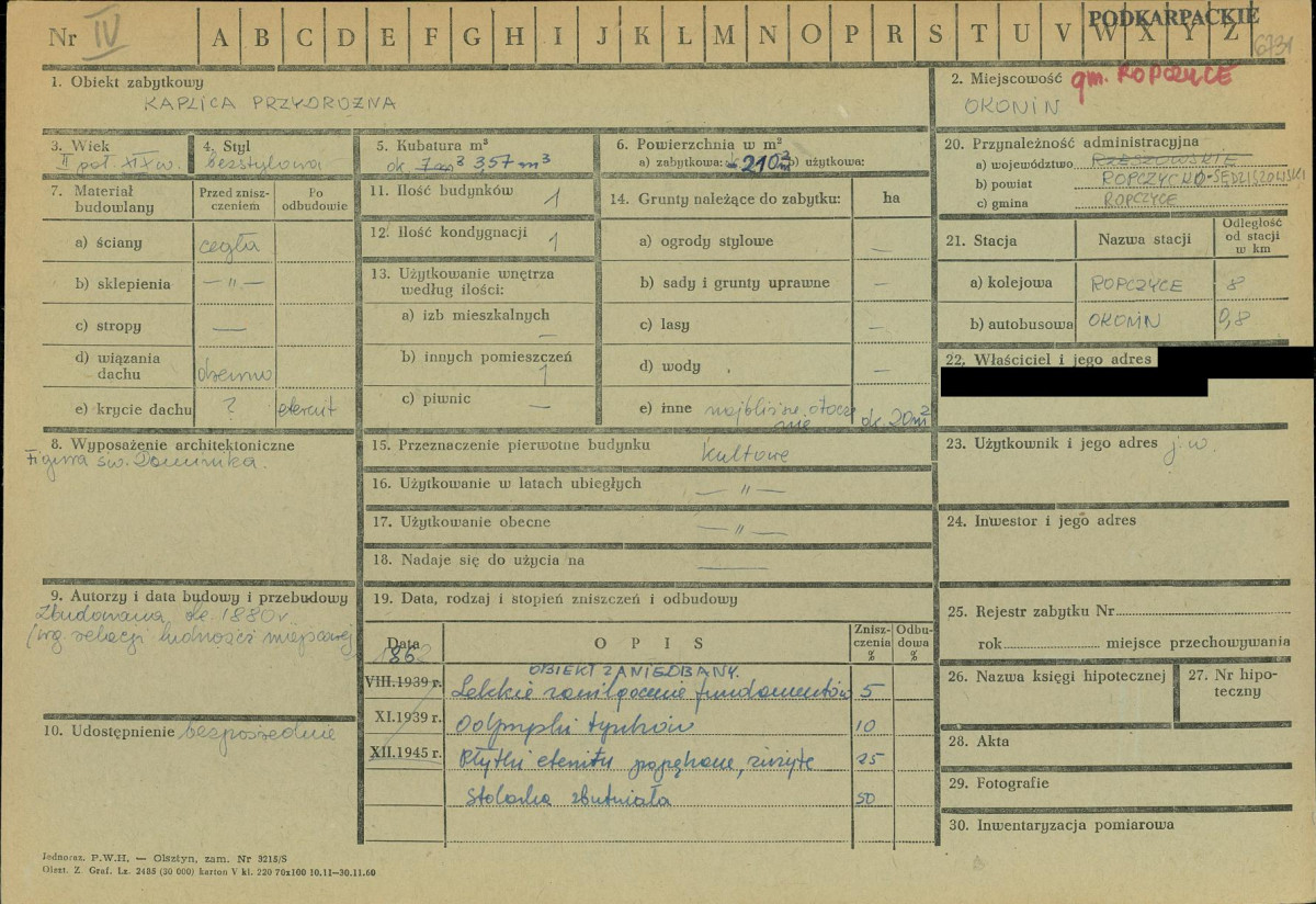 KZ - Karta zielona, skan nr 1