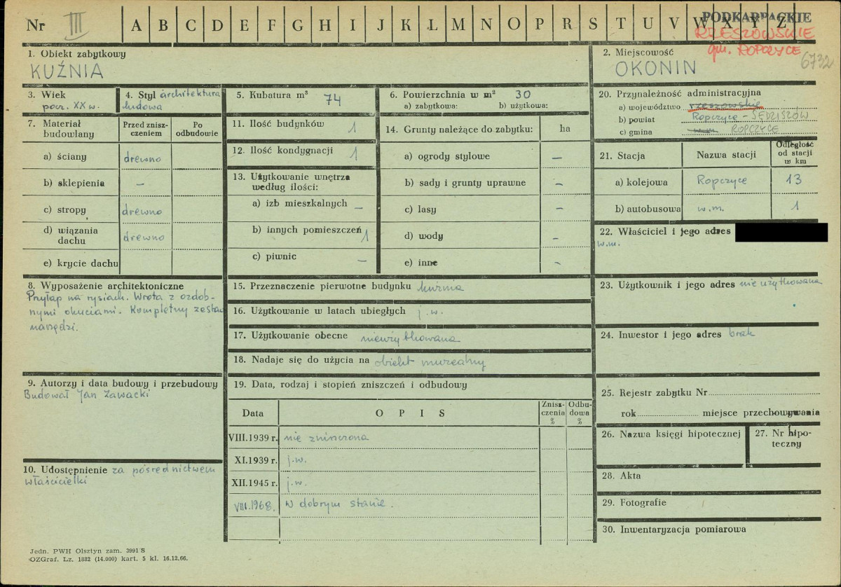 KZ - Karta zielona, skan nr 1