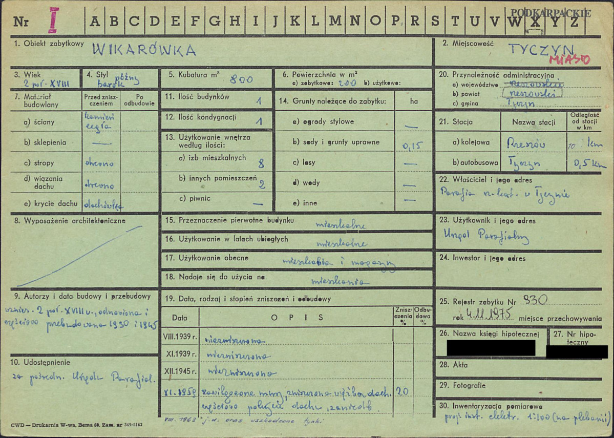 KZ - Karta zielona, skan nr 1