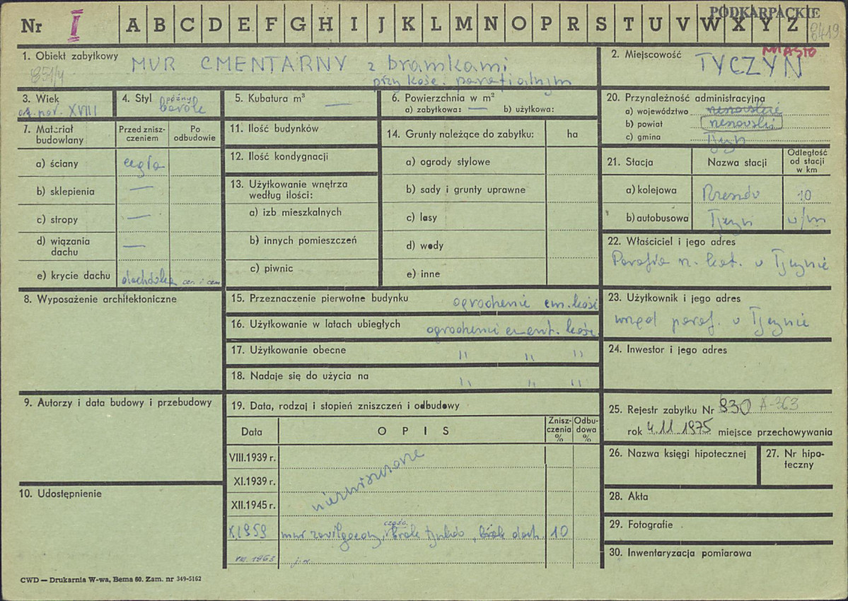 Karta zielona, skan nr 1