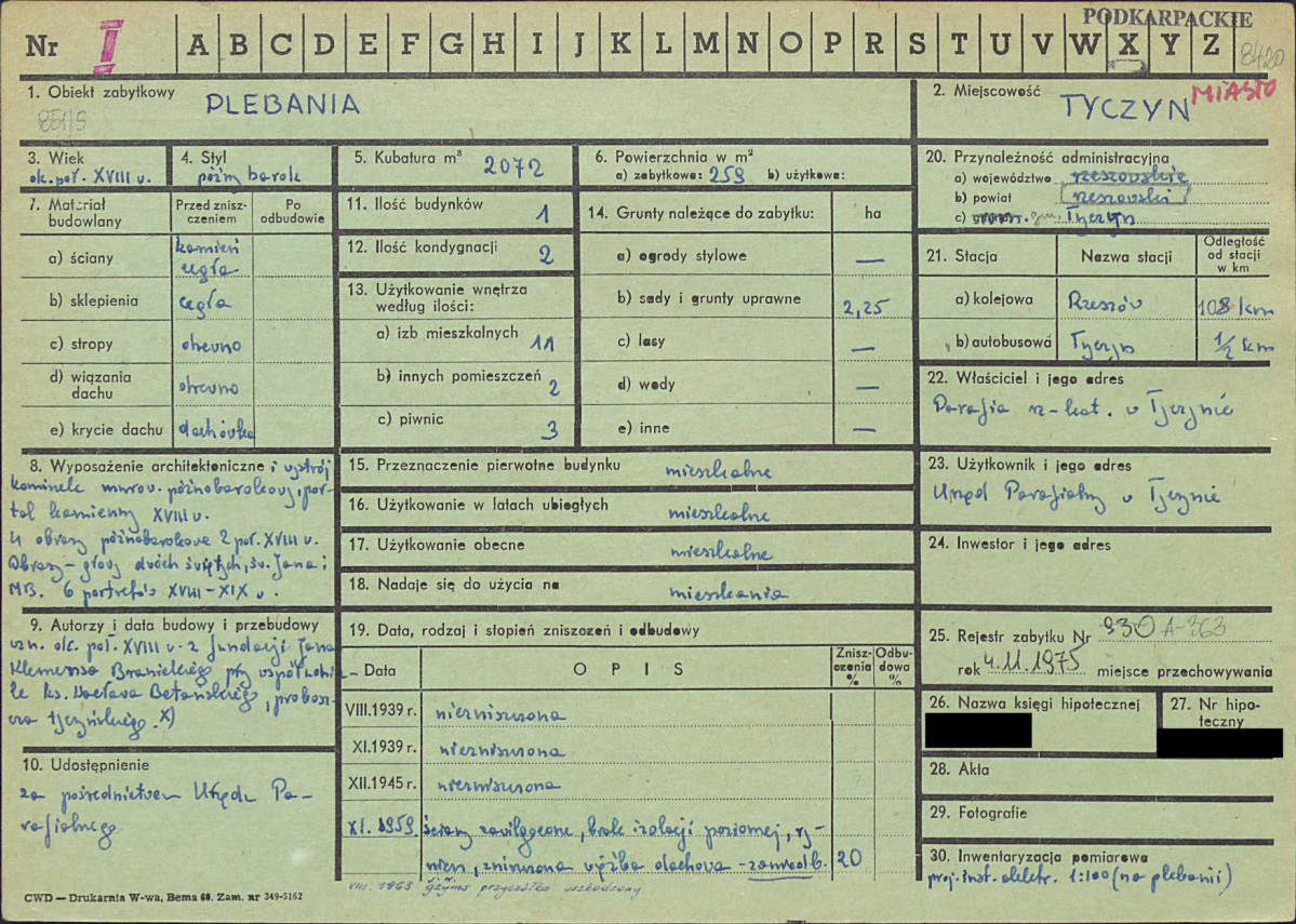 KZ - Karta zielona, skan nr 1