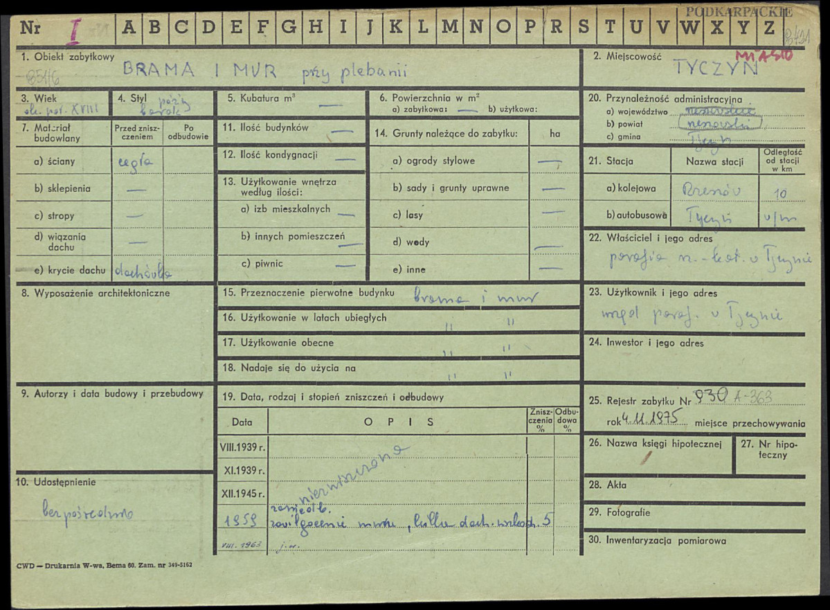 Karta zielona, skan nr 1