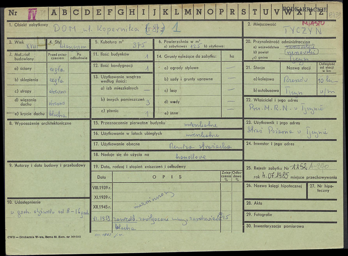 Karta zielona, skan nr 1