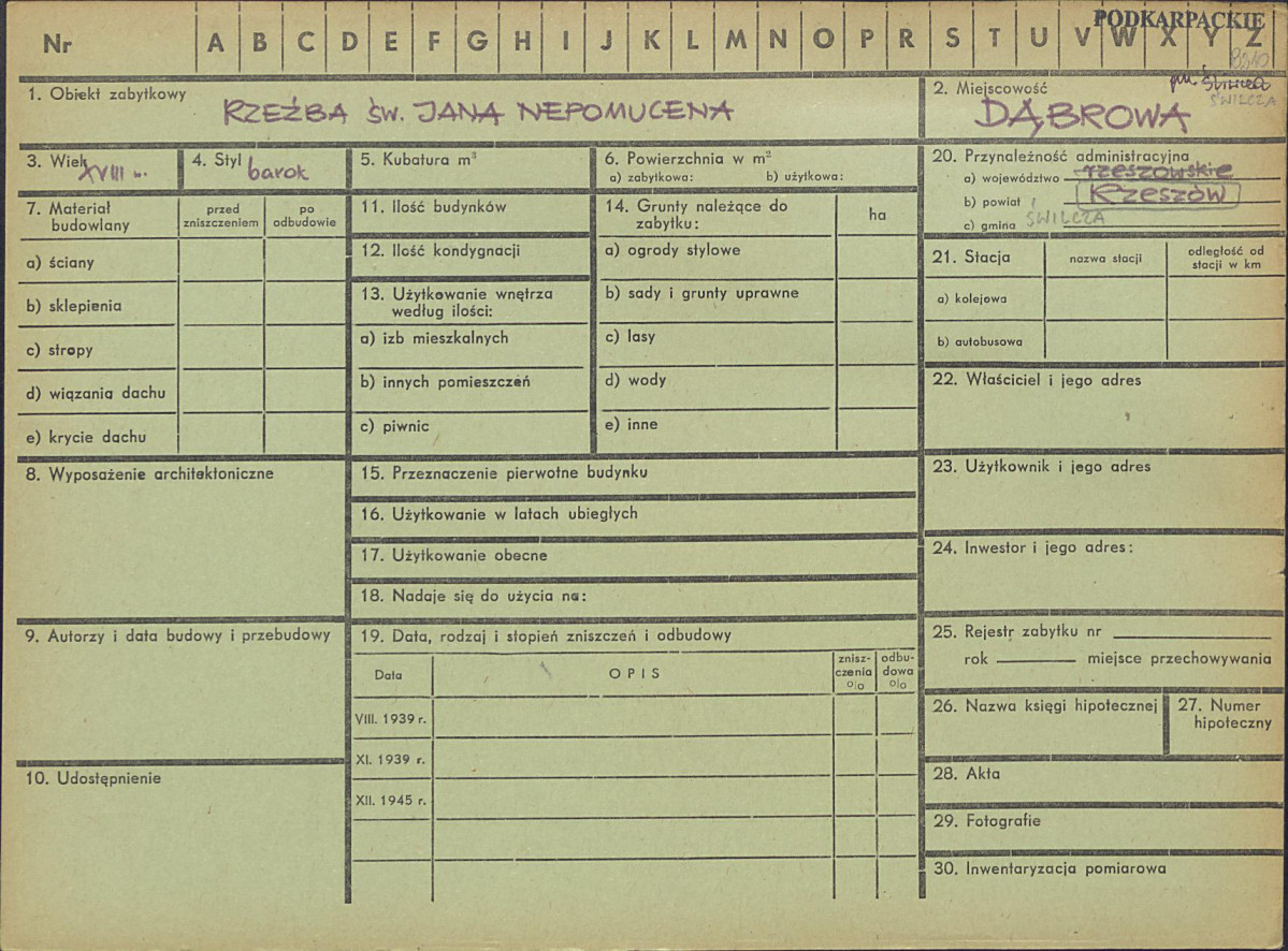 Karta zielona, skan nr 1