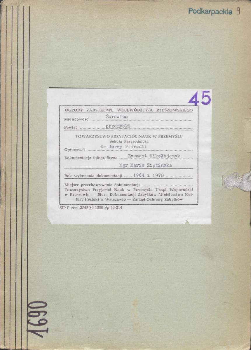 Ewidencja parkowa, skan nr 1