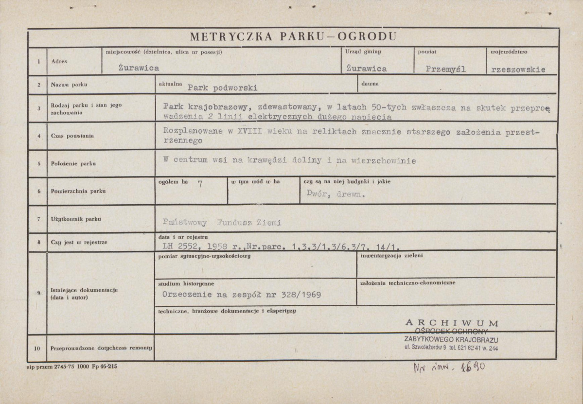 Ewidencja parkowa, skan nr 3