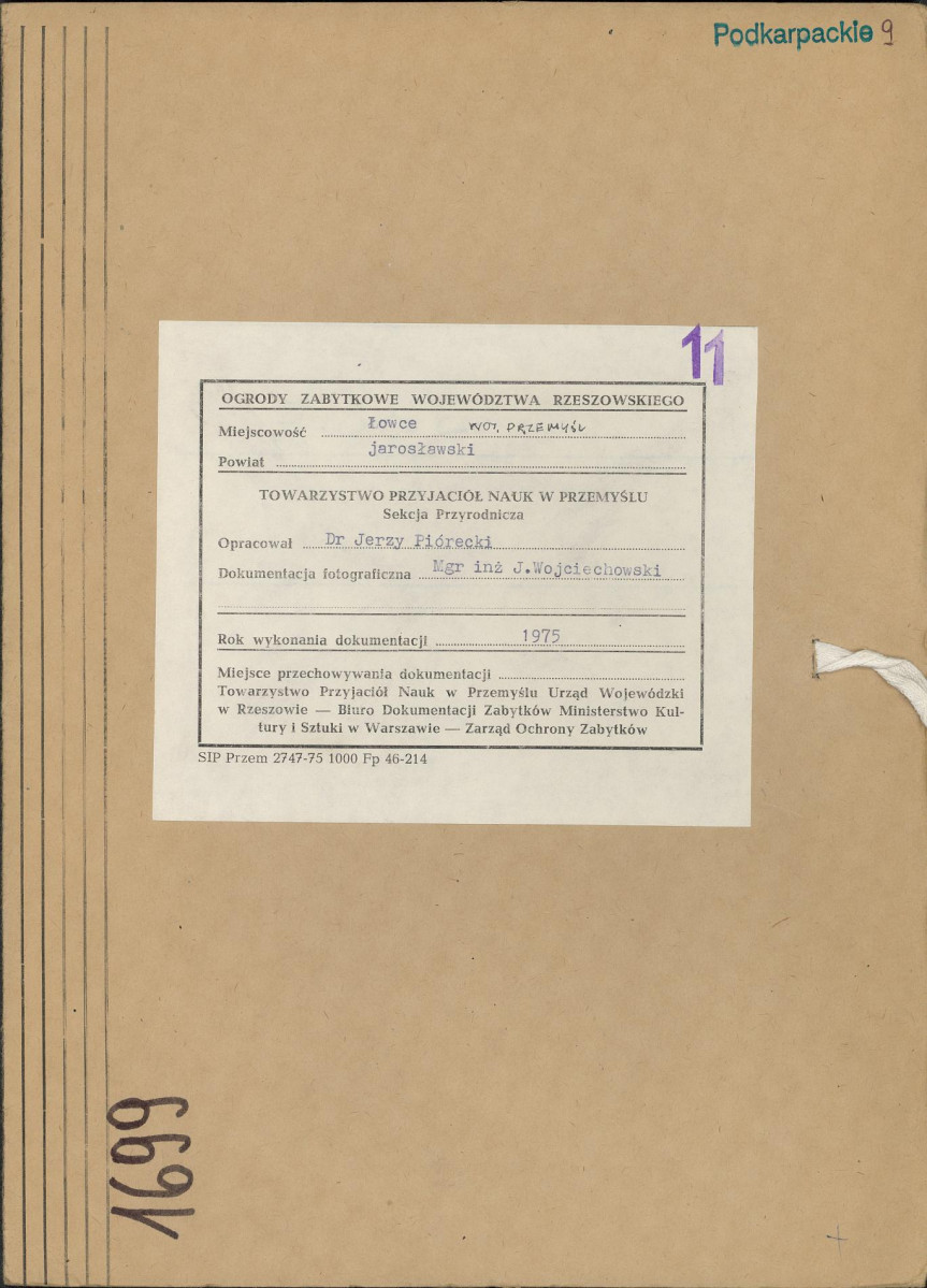 Ewidencja parkowa, skan nr 1