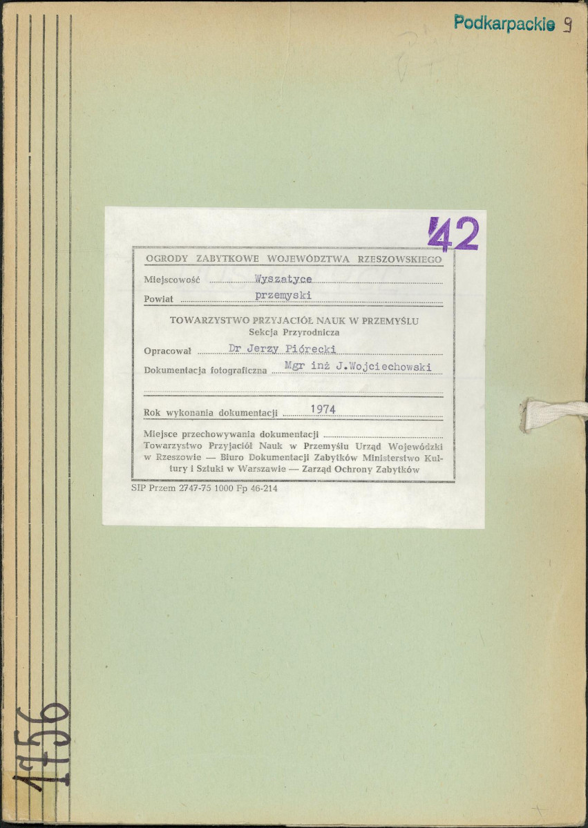 Ewidencja parkowa, skan nr 1