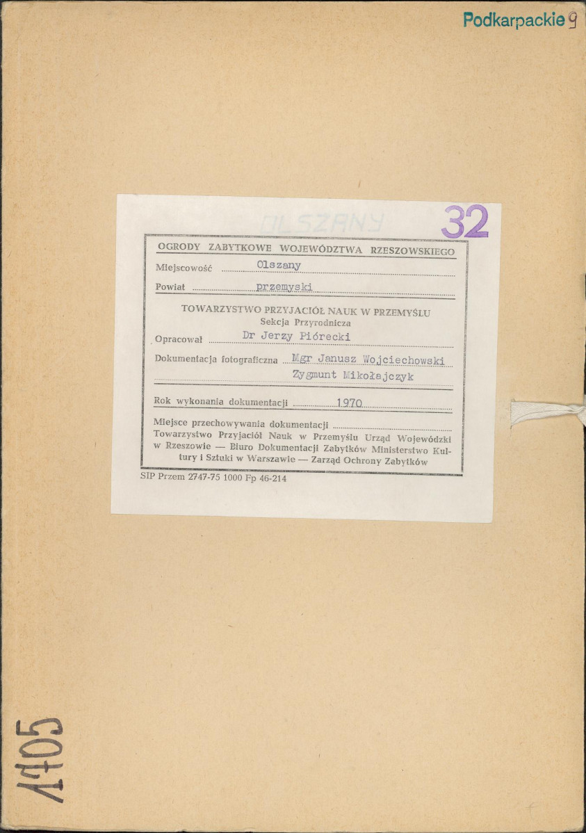 Ewidencja parkowa, skan nr 1