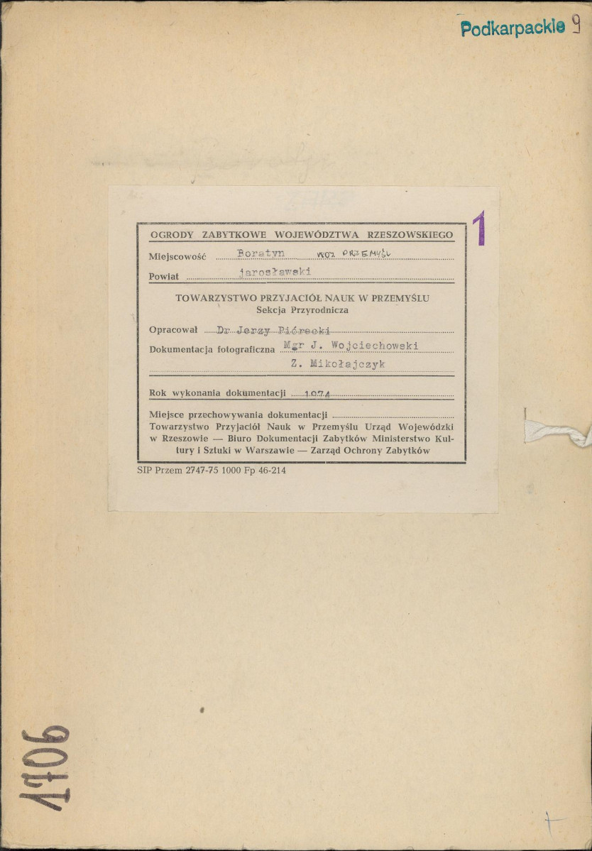 Ewidencja parkowa, skan nr 1