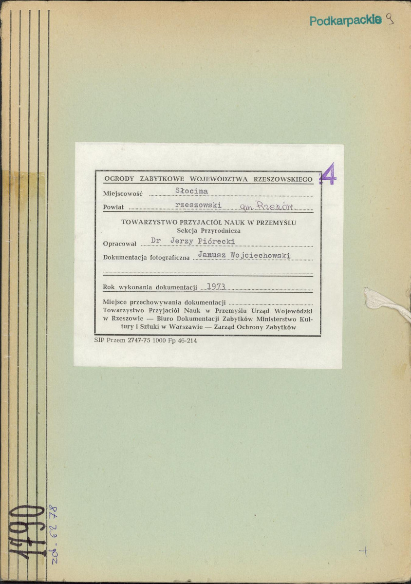 Ewidencja parkowa, skan nr 1