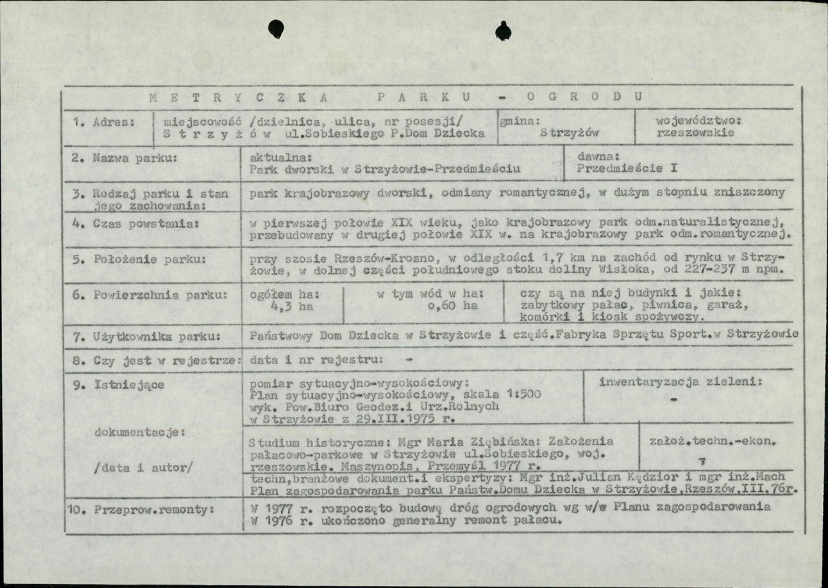 EP - Ewidencja parkowa, skan nr 6