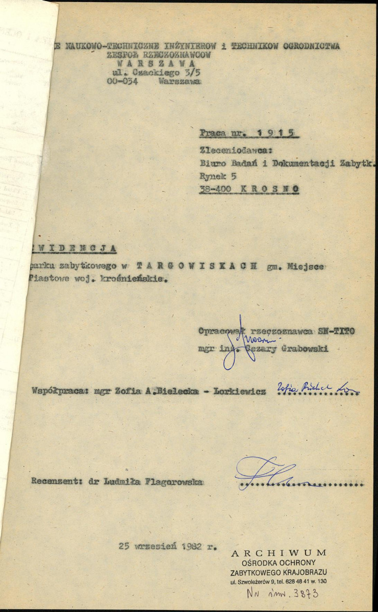 Ewidencja parkowa, skan nr 4